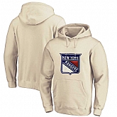 Men's Customized New York Rangers Cream All Stitched Pullover Hoodie,baseball caps,new era cap wholesale,wholesale hats